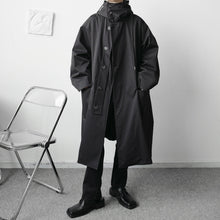 Load image into Gallery viewer, Loose Hooded Single-breasted Trench Coat
