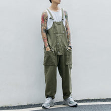 Load image into Gallery viewer, Japanese Washed-Denim Bib Overalls
