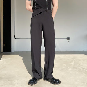 Asymmetric Waist Loops Detail Lounge Pants