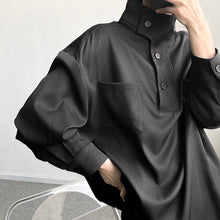 Load image into Gallery viewer, Thick Stand Collar Loose Shirt
