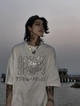 Load image into Gallery viewer, Blingbling Letters Short-sleeved T-shirt
