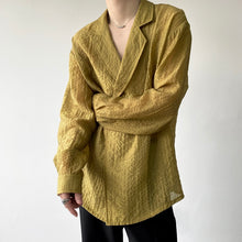Load image into Gallery viewer, Pleated Lapel Shirt
