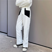 Load image into Gallery viewer, Contrasting Color Zipper Slit Slacks
