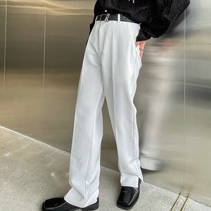 Solid Color Basic Trousers