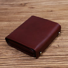 Load image into Gallery viewer, Tri-Fold Vintage Leather Wallet
