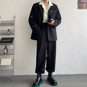 Pin Trim Black Blazer
