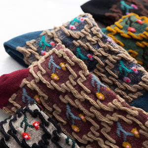 Ethnic Cute Floral Socks
