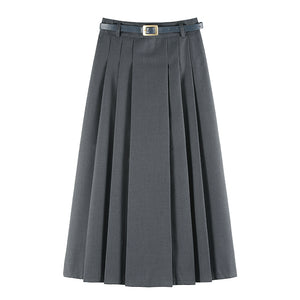 Casual Pleated Skirt