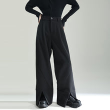 Load image into Gallery viewer, Casual Fleece Slit Straight-leg Pants
