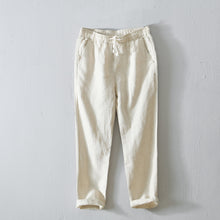 Load image into Gallery viewer, Linen Simple Solid Color Straight Pants
