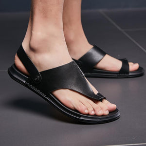 Leather Flip Flops Beach Sandals