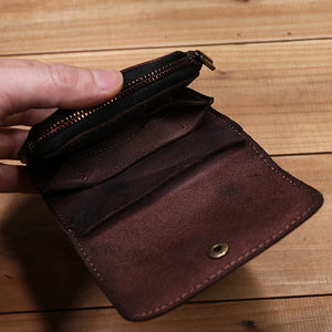 Retro Handmade Small Wallet Coin Purse Card Case
