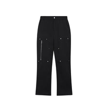 Load image into Gallery viewer, Vintage Rivet Cargo Zipper Casual Trousers
