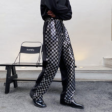 Load image into Gallery viewer, Sequin-paneled Plaid Trousers
