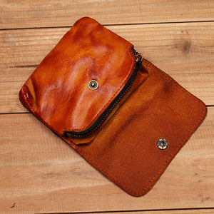 Retro Handmade Small Wallet Coin Purse Card Case