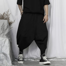 Load image into Gallery viewer, Dark Loose Wide Leg Cropped Pants
