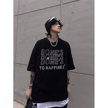 Load image into Gallery viewer, Blingbling Letters Short-sleeved T-shirt
