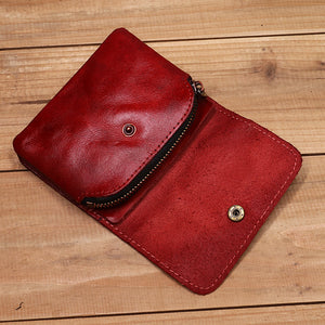 Retro Handmade Small Wallet Coin Purse Card Case