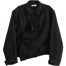 Load image into Gallery viewer, Sticky Bead Asymmetric Cropped Coat
