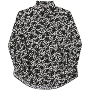 Leopard Feather Print Casual Shirt
