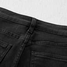 Load image into Gallery viewer, Black Flared Slim Jeans
