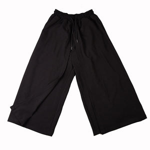 Casual Wide Leg Culottes Hakama Pants