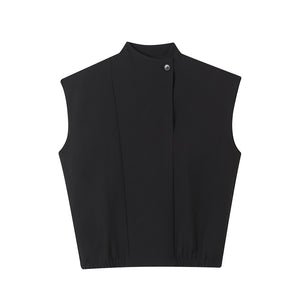 Sleeveless Stand Collar Vest