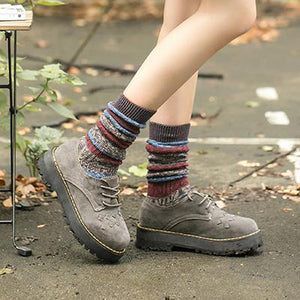 Japanese Retro Striped Stockings