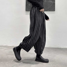 Load image into Gallery viewer, Dark Thick Striped Casual Pants
