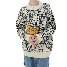 Load image into Gallery viewer, Tiger Knit Pullover Sweater
