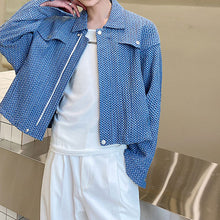 Load image into Gallery viewer, Textured Jacquard Cropped Jacket
