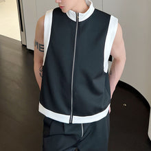 Load image into Gallery viewer, Contrast Sleeveless Zip Vest
