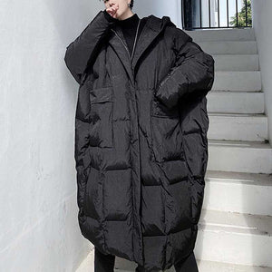 Rabbit Ears Hooded Long Thickened Coat