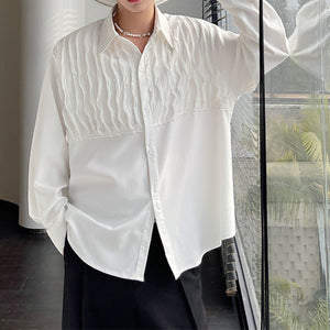 Ruffled Trim Casual Shirt