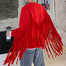 Load image into Gallery viewer, Fringed Long Sleeve Sweatshirt
