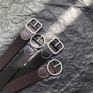 Braided Elastic Cord No Punch Casual Belt