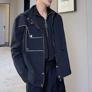 Thin Reflective Strips Decorative Edges Jacket