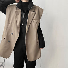 Load image into Gallery viewer, Raw-Edge Deconstructed Suit Vest
