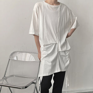 Asymmetric Loose Short Sleeve T-Shirt