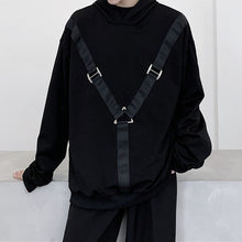 Load image into Gallery viewer, Webbing Lace-Up Hooded Sweatshirt
