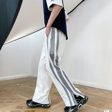 Load image into Gallery viewer, Side Zip Slit Loose Straight-Leg Pants
