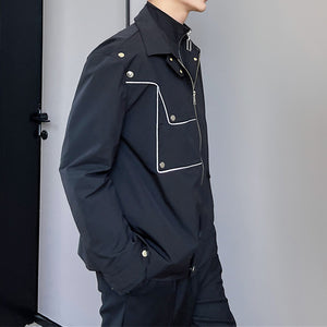 Thin Reflective Strips Decorative Edges Jacket