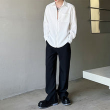 Load image into Gallery viewer, Thin Crumpled Striped Zip Cardigan
