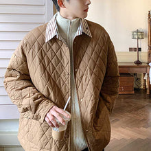 Load image into Gallery viewer, Rhombus Thickened Shirt Coat
