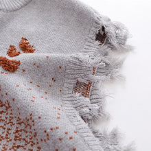 Load image into Gallery viewer, Dark Figure Jacquard Knit Tassel Sweater Vest
