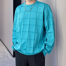 Load image into Gallery viewer, Crinkled Check Loose Sweatshirt
