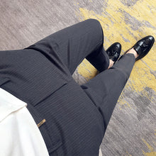Load image into Gallery viewer, Striped Slim-Fit Trousers
