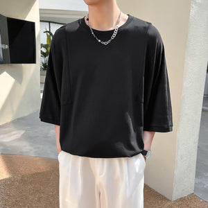 Simple Round Neck Short-sleeved T-shirt