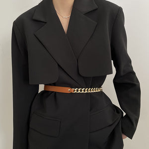 Paneled Thin Belt