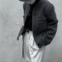 Load image into Gallery viewer, Simple Woolen Zipper Short Coat
